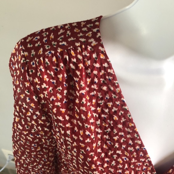 EUC Madewell Textured Micro Floral Printed Lined Sleeves Size 2 Mini Dress - Picture 12 of 16